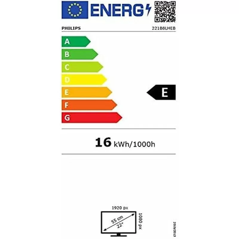 Monitor Philips 221B8LHEB/00 21,5" LED Full HD...