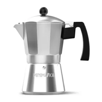 Italian Coffee Pot Taurus KCP9006 6T Aluminium Silver...