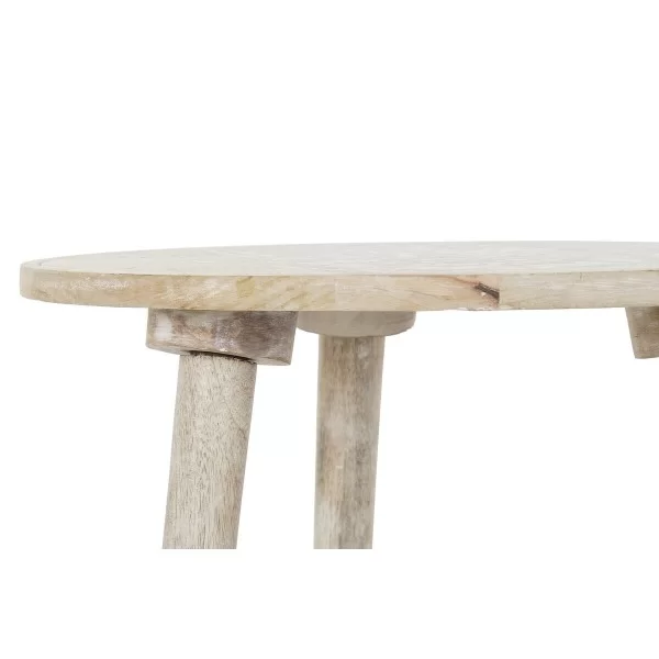 Side table DKD Home Decor Brown Mango wood (45.5 x 45.5 x 54.5 cm)