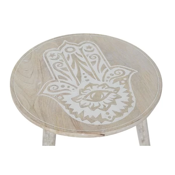 Side table DKD Home Decor Brown Mango wood (45.5 x 45.5 x 54.5 cm)