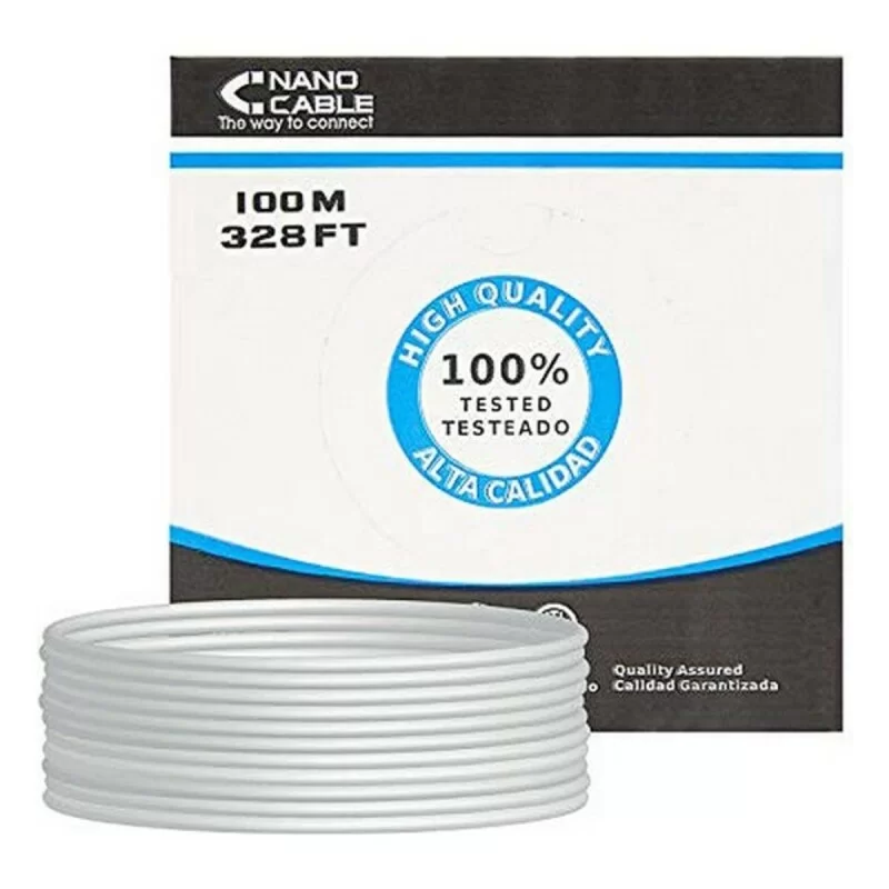 Category 5 UTP cable NANOCABLE CABLE RED RJ45 CAT.5E UTP RIGIDO AWG24, 100 M (100 m)