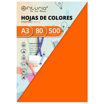 Printer Paper Fabrisa Orange A3 500 Sheets