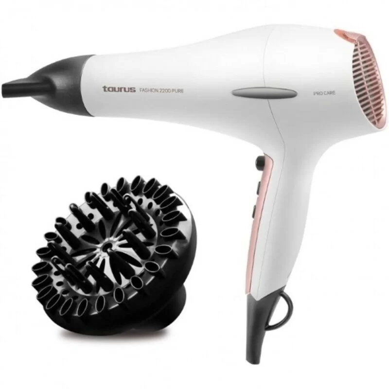 Hairdryer Taurus Fashion 2200 Pure White 2200W