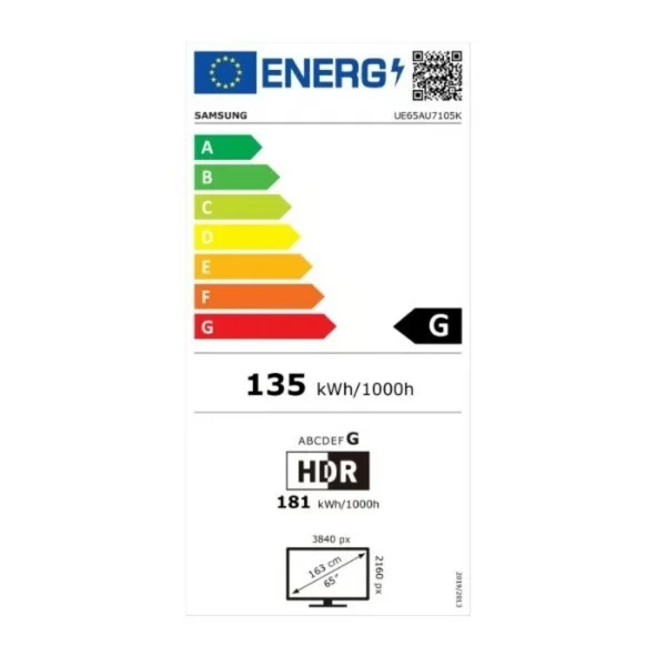 Smart TV Samsung UE65AU7025KXXC LED 65" 4K Ultra HD HDR10+