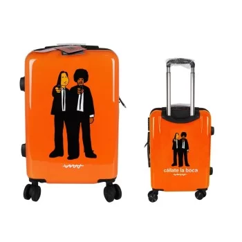 Cabin suitcase Cállate la Boca Pulp Orange 39 x 22 x 57 cm