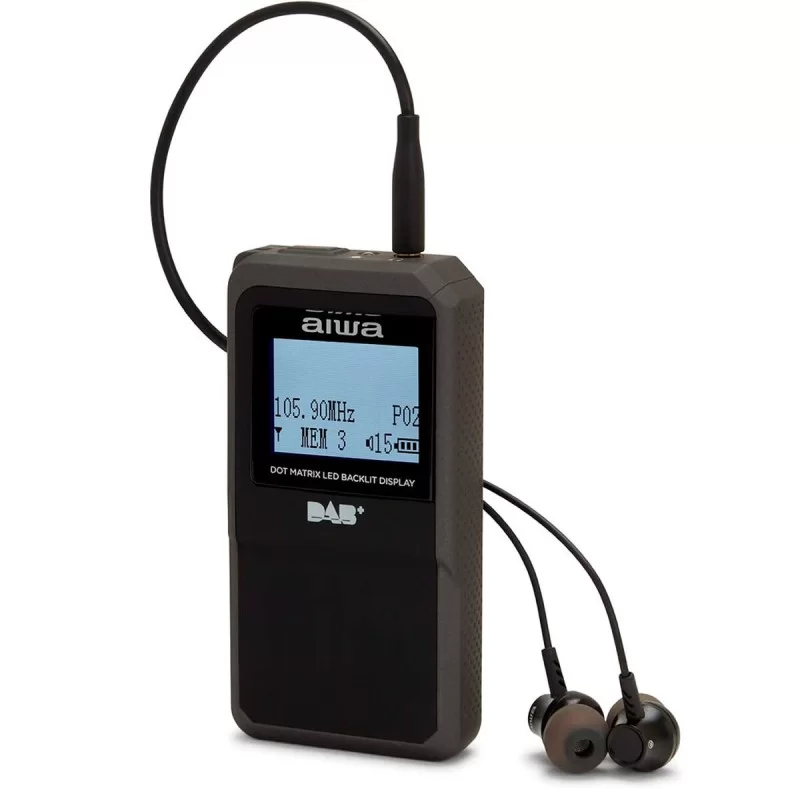 Transistor Radio Aiwa RD20DABBK NEGRA Black FM...