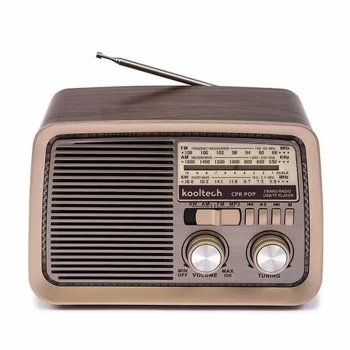 Portable&nbspBluetooth Radio Kooltech CPR POP Vintage Brown