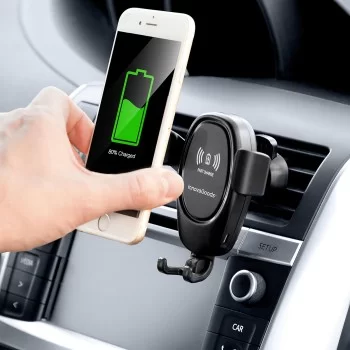 Mobile Phone Holder with Wireless Charger for Cars Wolder...