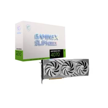Graphics card MSI GEFORCE RTX 4070 GAMING X SLIM WHITE...