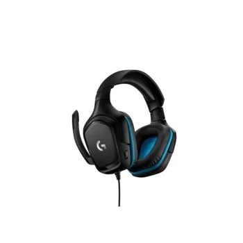 Gaming Headset with Microphone Logitech G432 Black Blue...