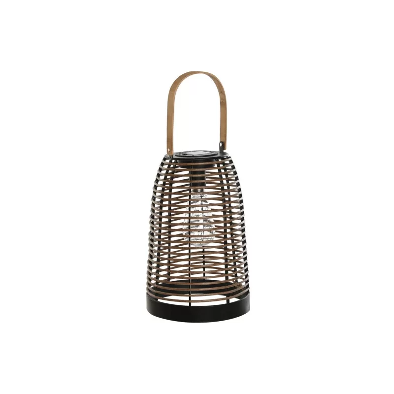 Solar lamp DKD Home Decor Brown Black Bamboo...