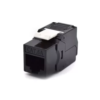 Category 6 UTP RJ45 Connector WP WPC-KEY-6AUP-TL/BL Black