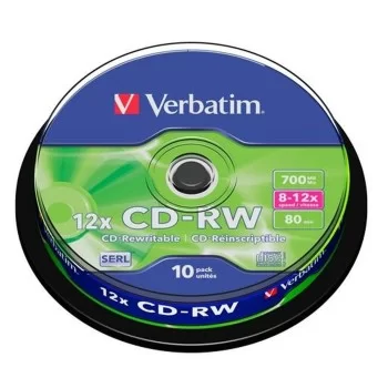 CD-RW Verbatim 10 Units 700 MB 12x