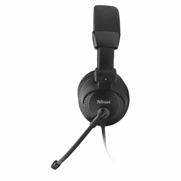 Headphones with Microphone Trust 21658 Black
