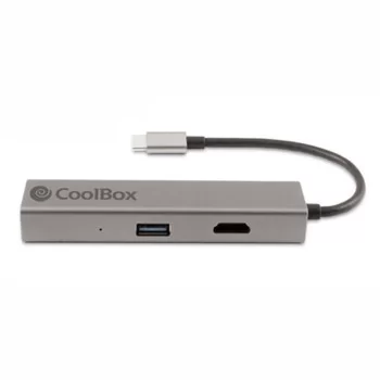 USB Hub CoolBox Hub miniDOCK4 USB-C Grey