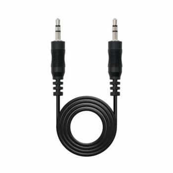 Audio Jack Cable (3.5mm) NANOCABLE Black 20 cm