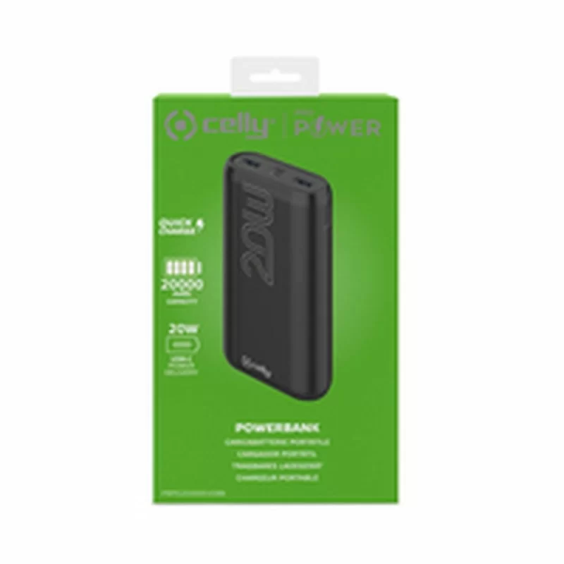 Powerbank Celly PBPD20000EVOBK Black