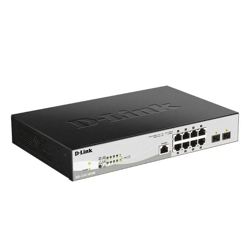 Switch D-Link DGS-1210-10P/ME/E PoE Gigabit...