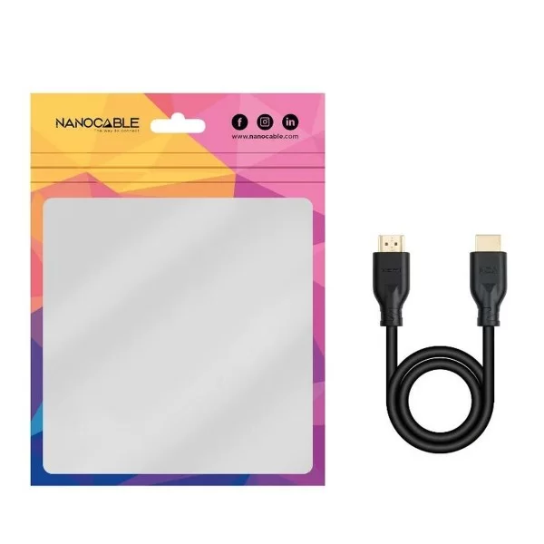 HDMI Cable NANOCABLE 10.15.3900 50 cm Black