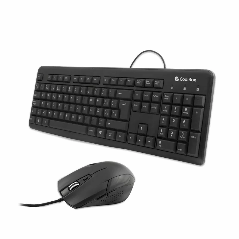 Keyboard and Mouse CoolBox COO-KTR-01U Spanish...