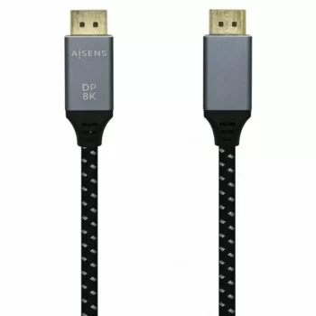 HDMI Cable Aisens 2 m Black Black/Grey