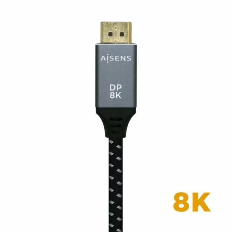 HDMI Cable Aisens 2 m Black Black/Grey