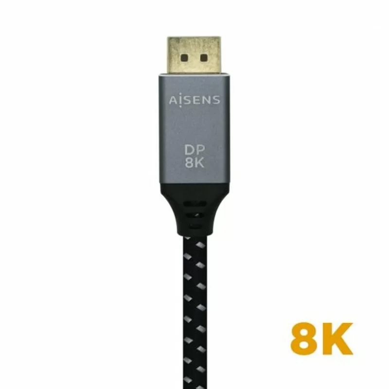 HDMI Cable Aisens 2 m Black Black/Grey