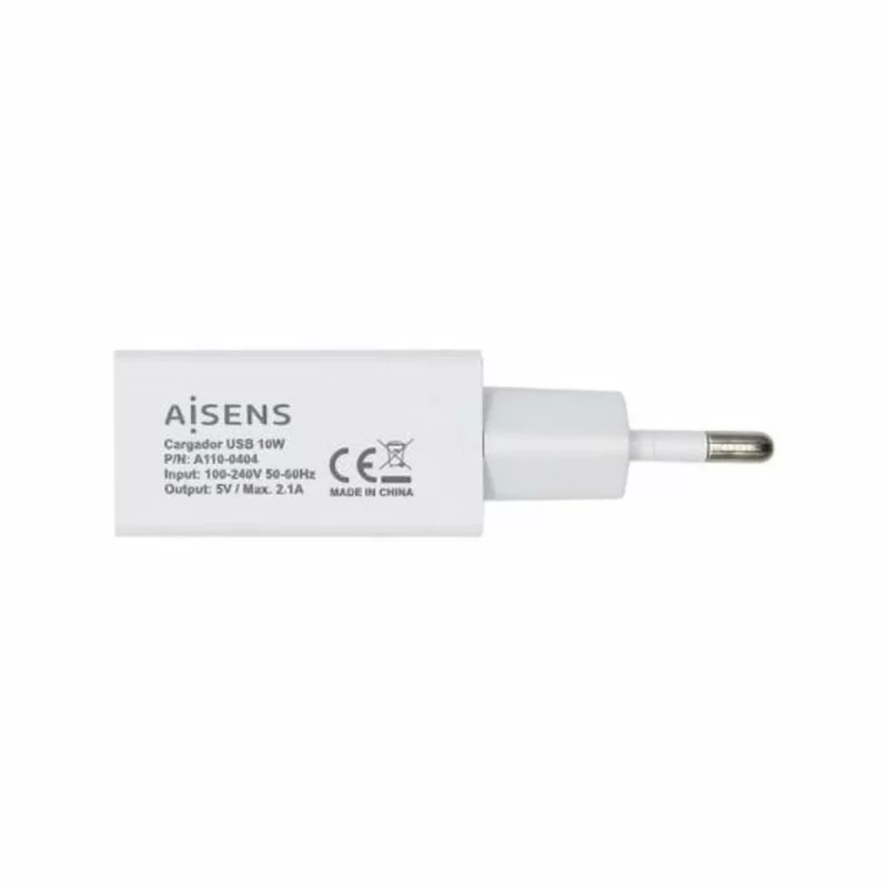 Wall Charger Aisens USB White 10 W