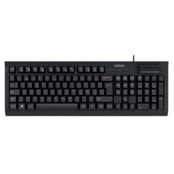 Keyboard Nilox NXKIRE0001 Black Spanish Qwerty