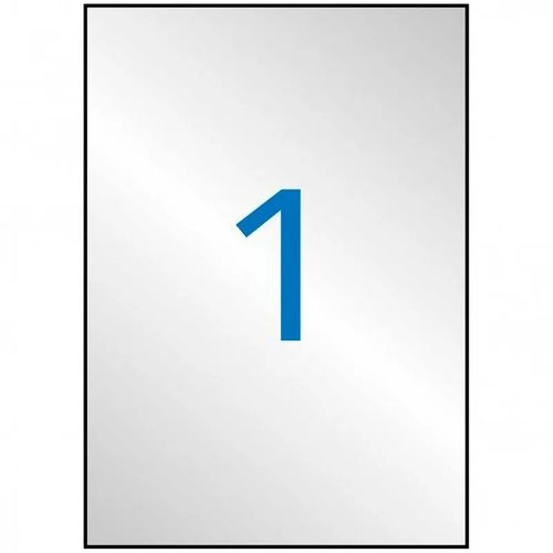 Adhesive labels Apli Metallic Silver 210 x 297...