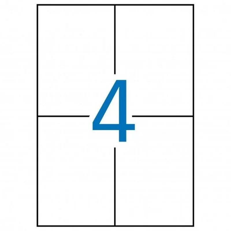 Adhesive labels Apli 500 Sheets 105 x 148 mm White