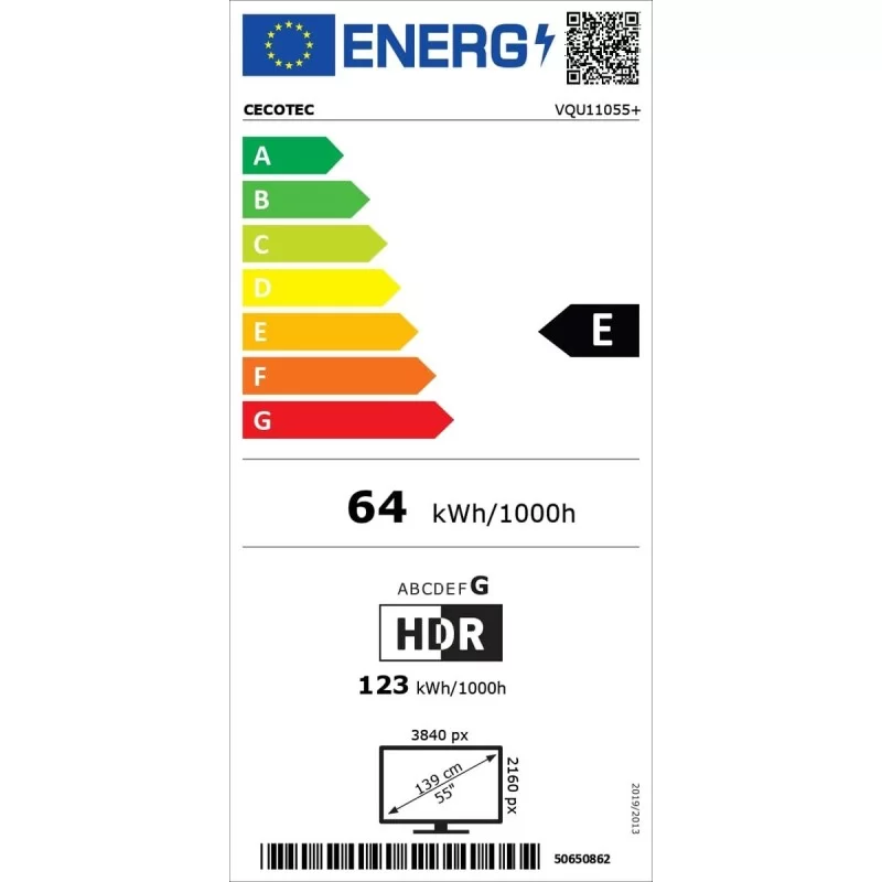 Television Cecotec 02568 55" 4K Ultra HD QLED...