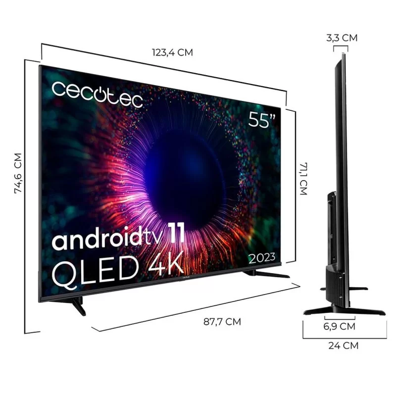 Television Cecotec 02568 55" 4K Ultra HD QLED...