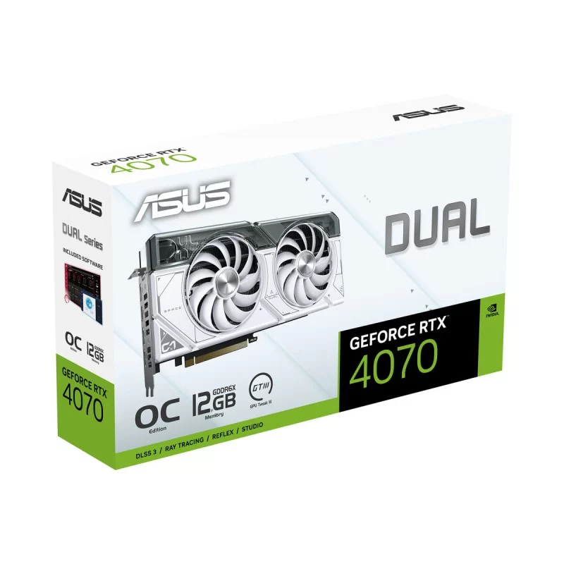 Graphics card Asus Dual GeForce RTX 4070 White...