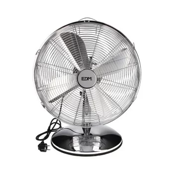 Table Fan EDM Silver 60 W Ø 40 x 55 cm