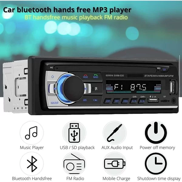 Radio CD for Cars NK Bluetooth