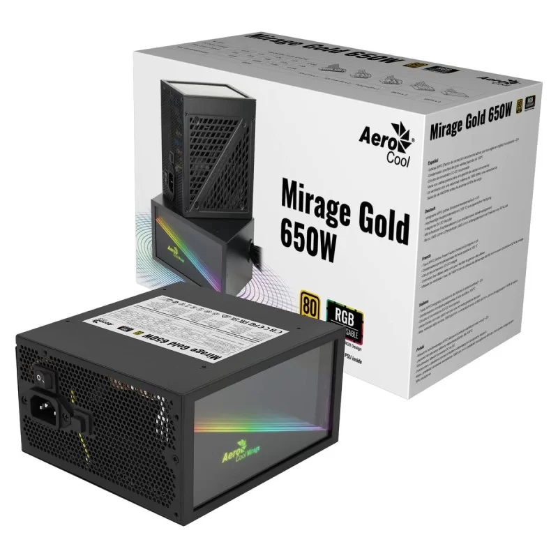 Power supply Aerocool MIRAGEGOLD650 650 W 80...
