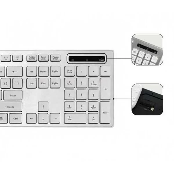 Keyboard and Wireless Mouse Subblim SUBKBW-CEKE10 Spanish Qwerty
