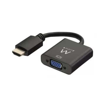 HDMI to VGA with Audio Adapter Ewent EW9864 0,23 m Black
