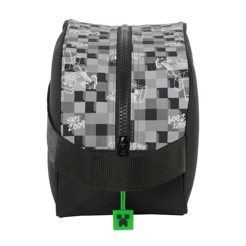 School Toilet Bag Minecraft Black Green Grey 26...