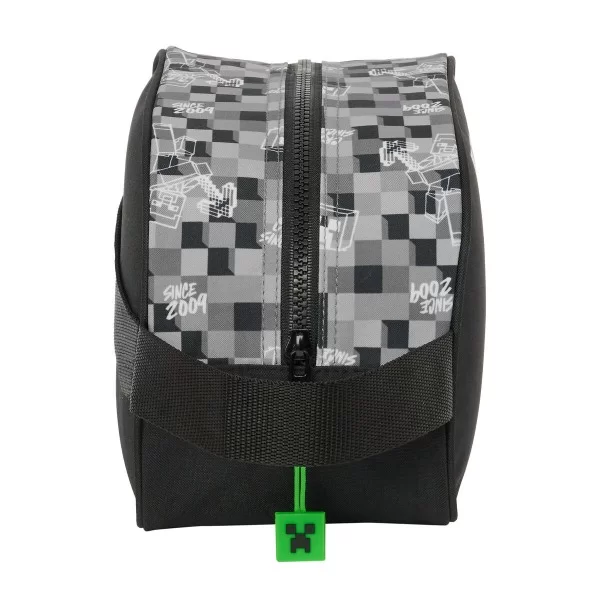 School Toilet Bag Minecraft Black Green Grey 26 x 15 x 12 cm