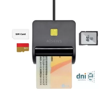 Card Reader Aisens Lector de Tarjeta Inteligente DNI con...