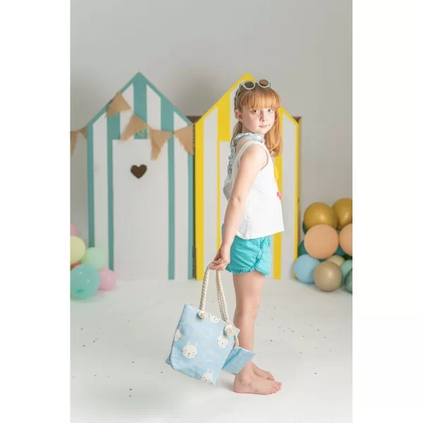 Bag Crochetts Blue Cat