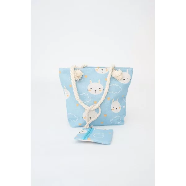 Bag Crochetts Blue Cat