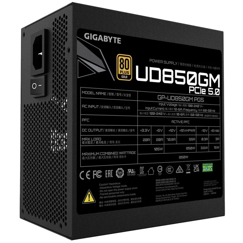 Power supply Gigabyte GP-UD850GM PG5 Black 850...