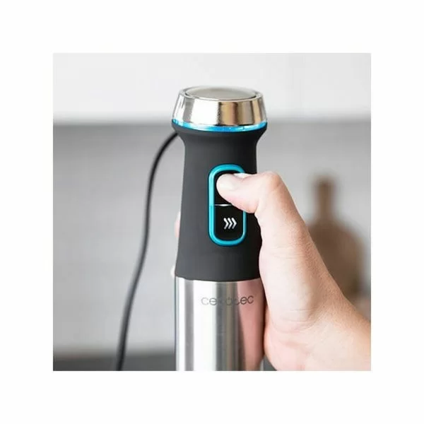 Hand-held Blender Cecotec Power TitanBlack Black Silver 1200 W