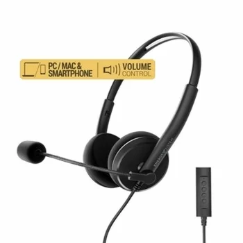 Headphone with Microphone Energy Sistem 452026 Black