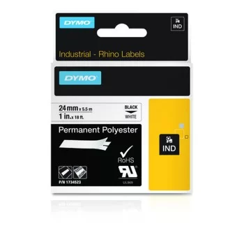 Laminated Tape Dymo ID1-24 Black Black/White Multicolour