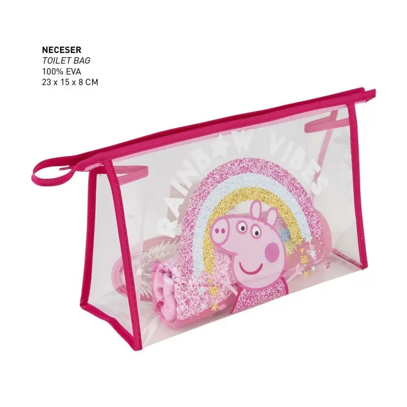 Toilet Bag with Accessories Peppa Pig 4 Pieces...
