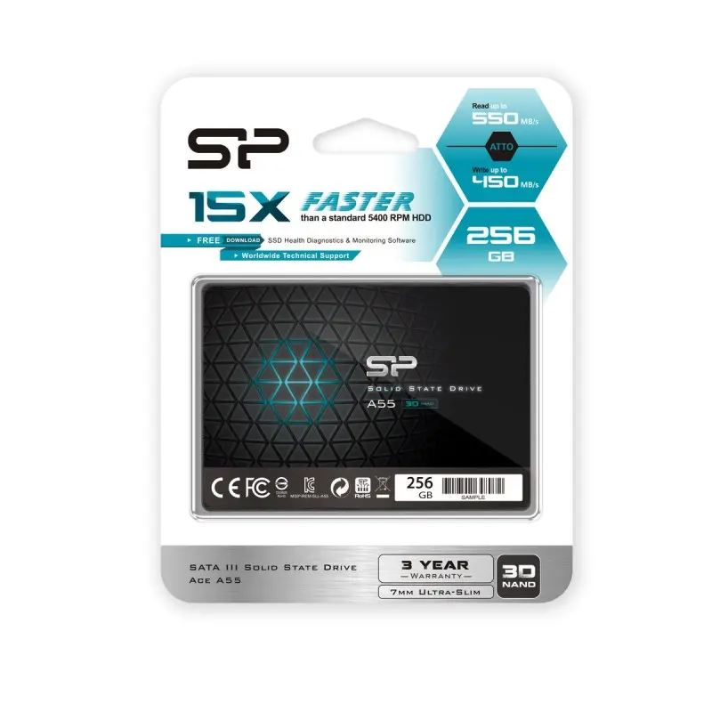 Hard Drive Silicon Power SP256GBSS3A55S25 256...